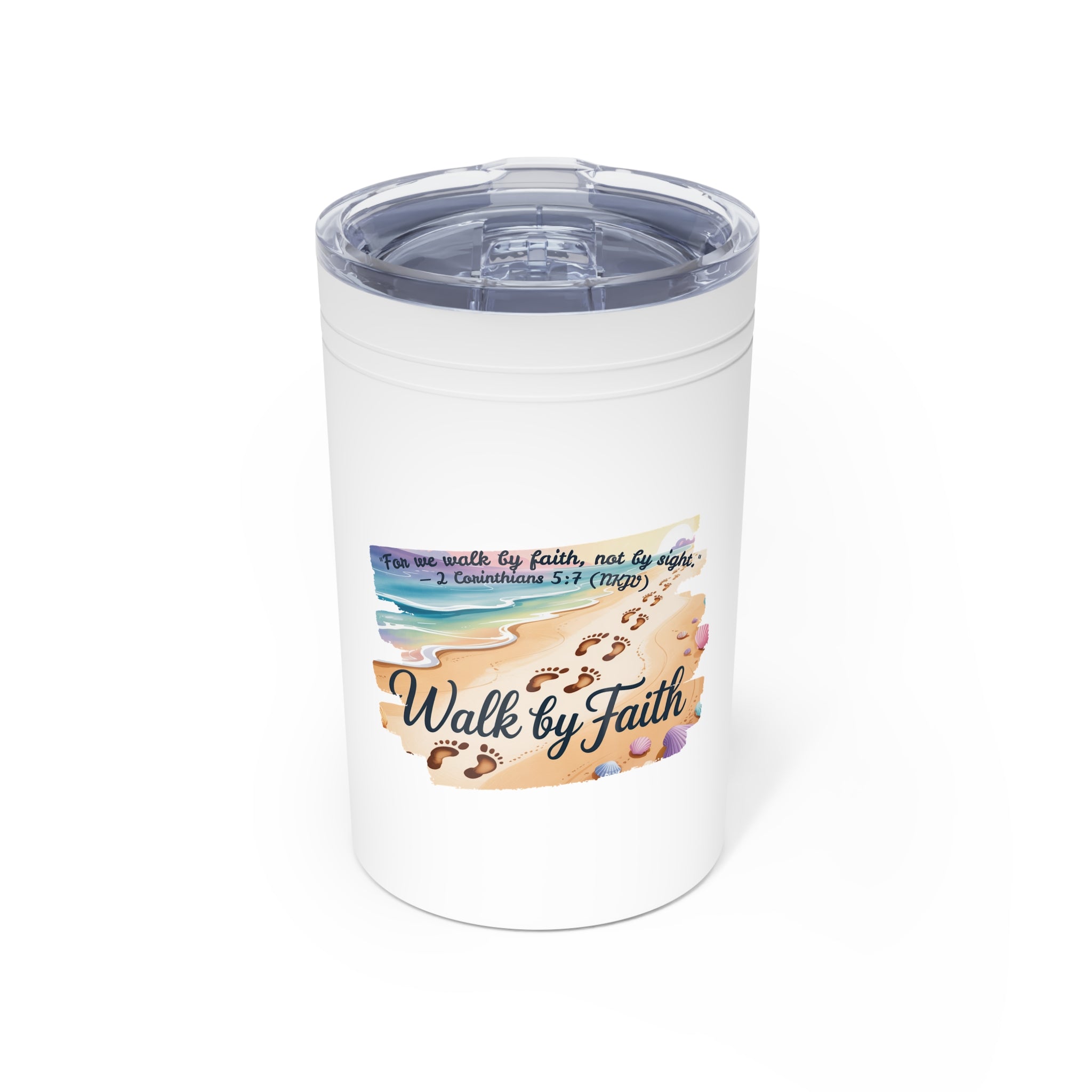 Walk by Faith Inspirational Tumbler