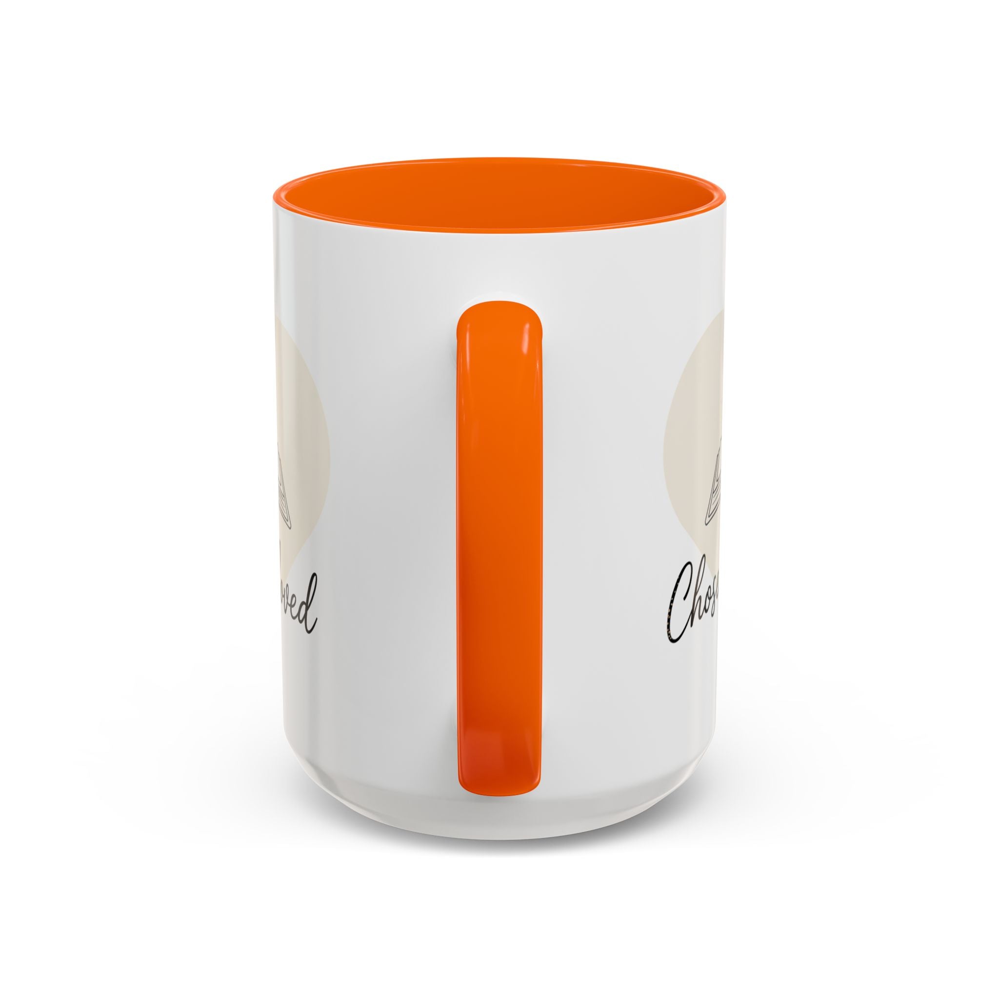 Chosen & Loved Accent Coffee Mug - Inspirational Gift, Heartwarming Mug, Cozy Beverage Cup, Perfect for Readers, Warm Reminder