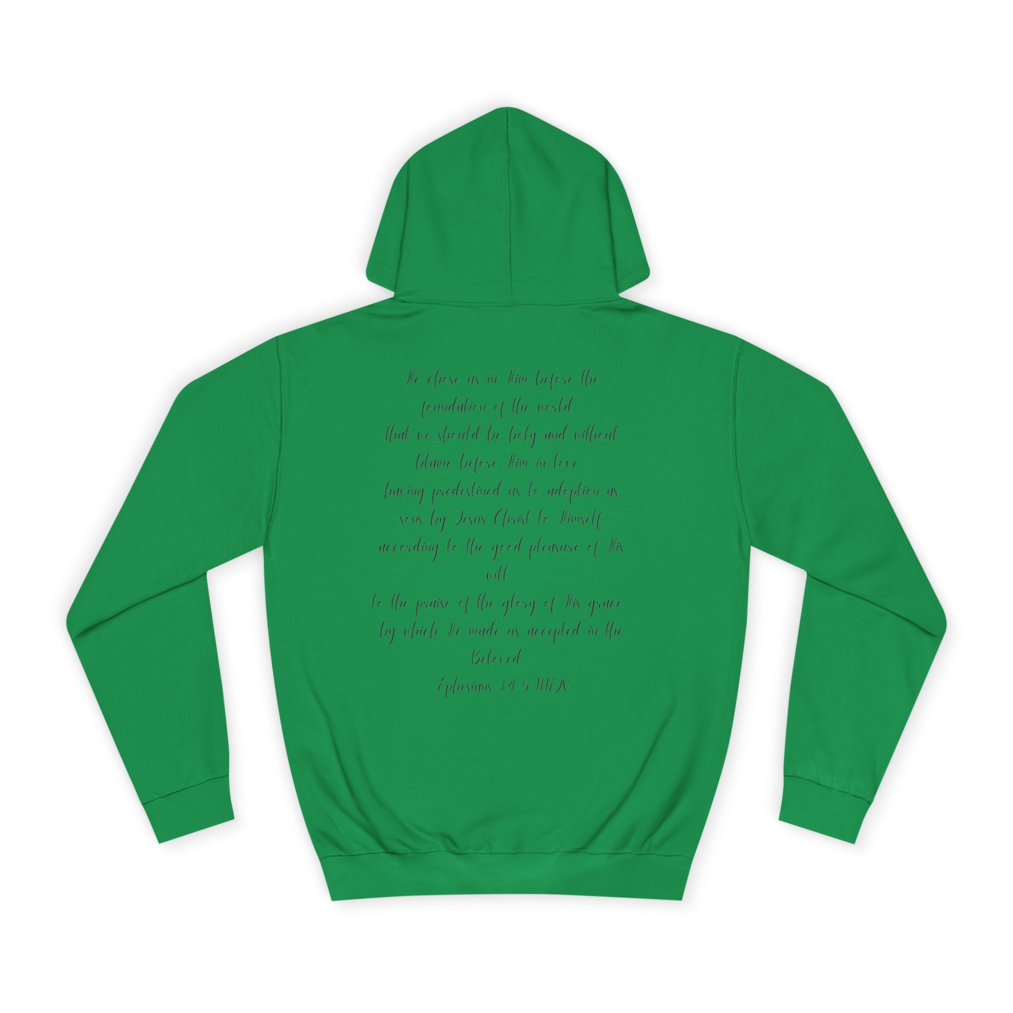 Chosen & Loved Cozy Reading Hoodie, Unisex College Apparel, Relaxed Style Sweatshirt - Light Colors