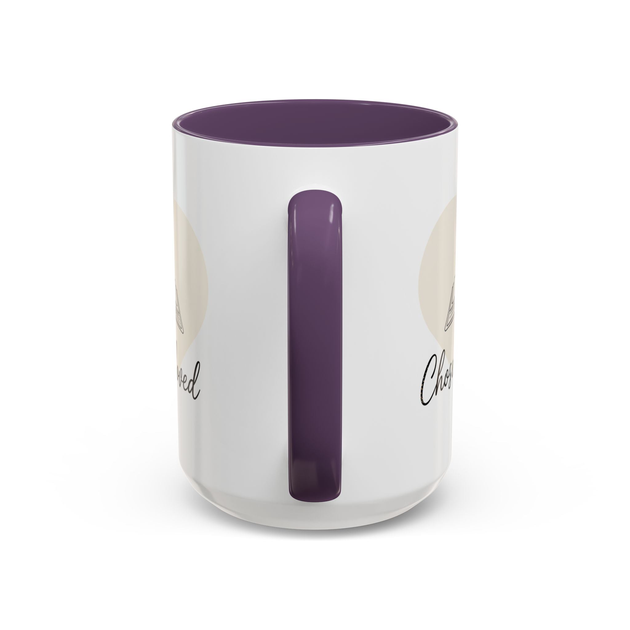 Chosen & Loved Accent Coffee Mug - Inspirational Gift, Heartwarming Mug, Cozy Beverage Cup, Perfect for Readers, Warm Reminder