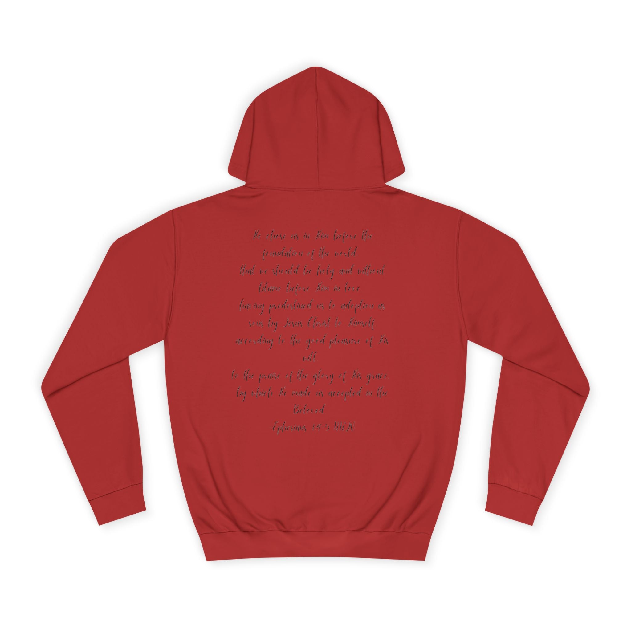 Chosen & Loved Cozy Reading Hoodie, Unisex College Apparel, Relaxed Style Sweatshirt - Light Colors
