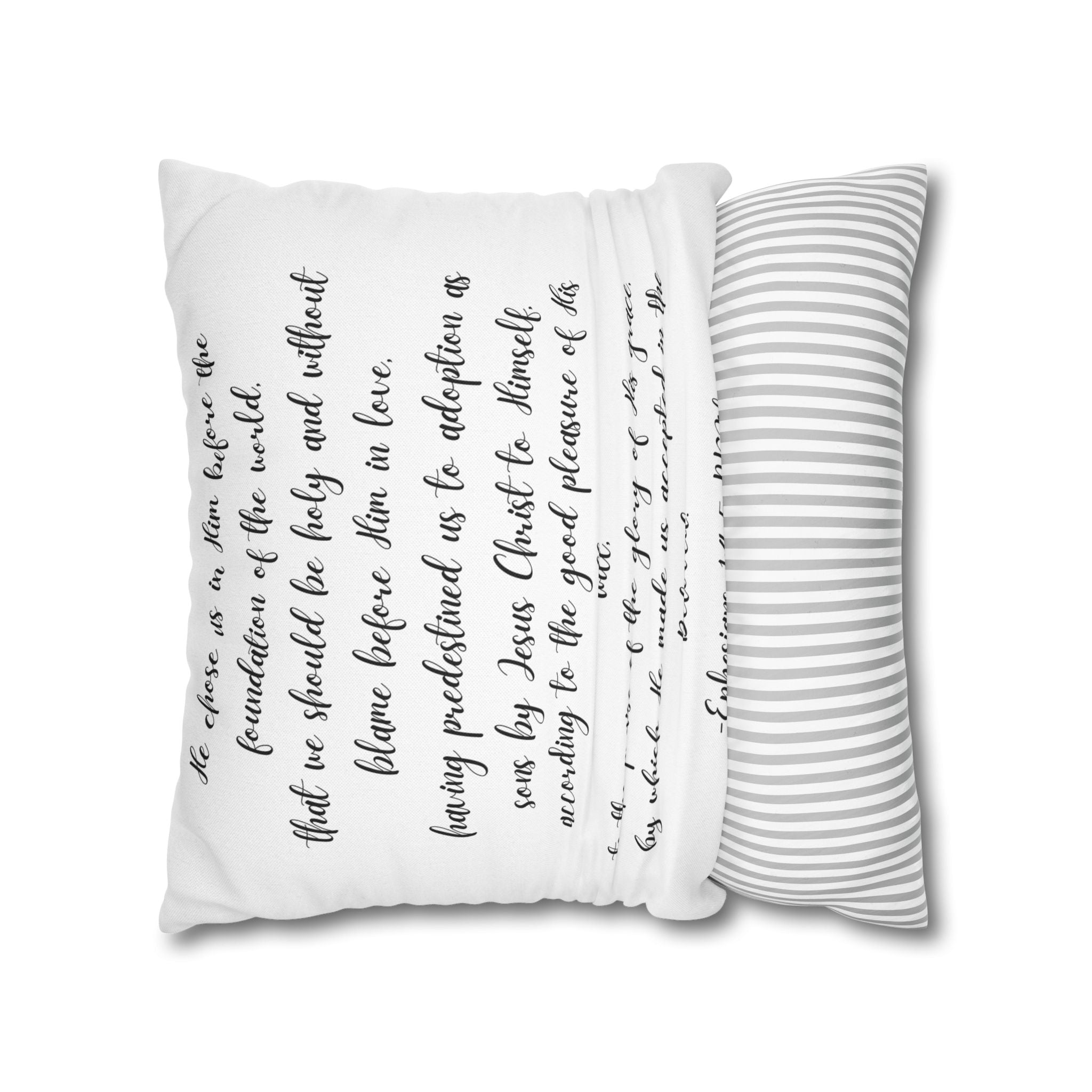 Chosen & Loved Book Pillowcase | Cozy Home Decor, Book Lover Gift, Heart Design, Thoughtful Present, Reading Nook Accessory