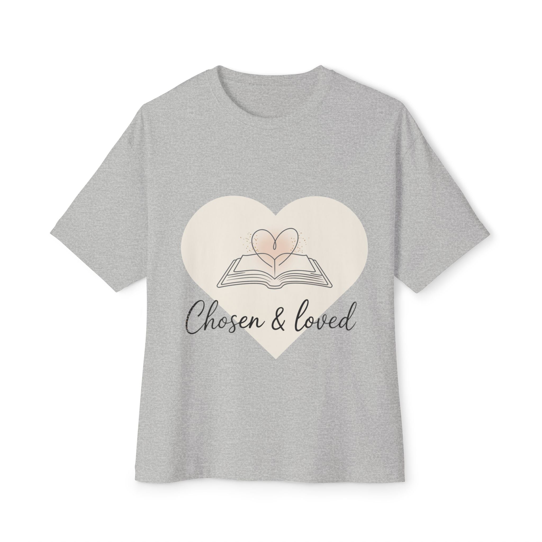 Chosen & Loved Oversized Tee, Inspirational T-Shirt, Nautical Vibe Shirt, Casual Wear, Gift for Sailors, Summer Outfit