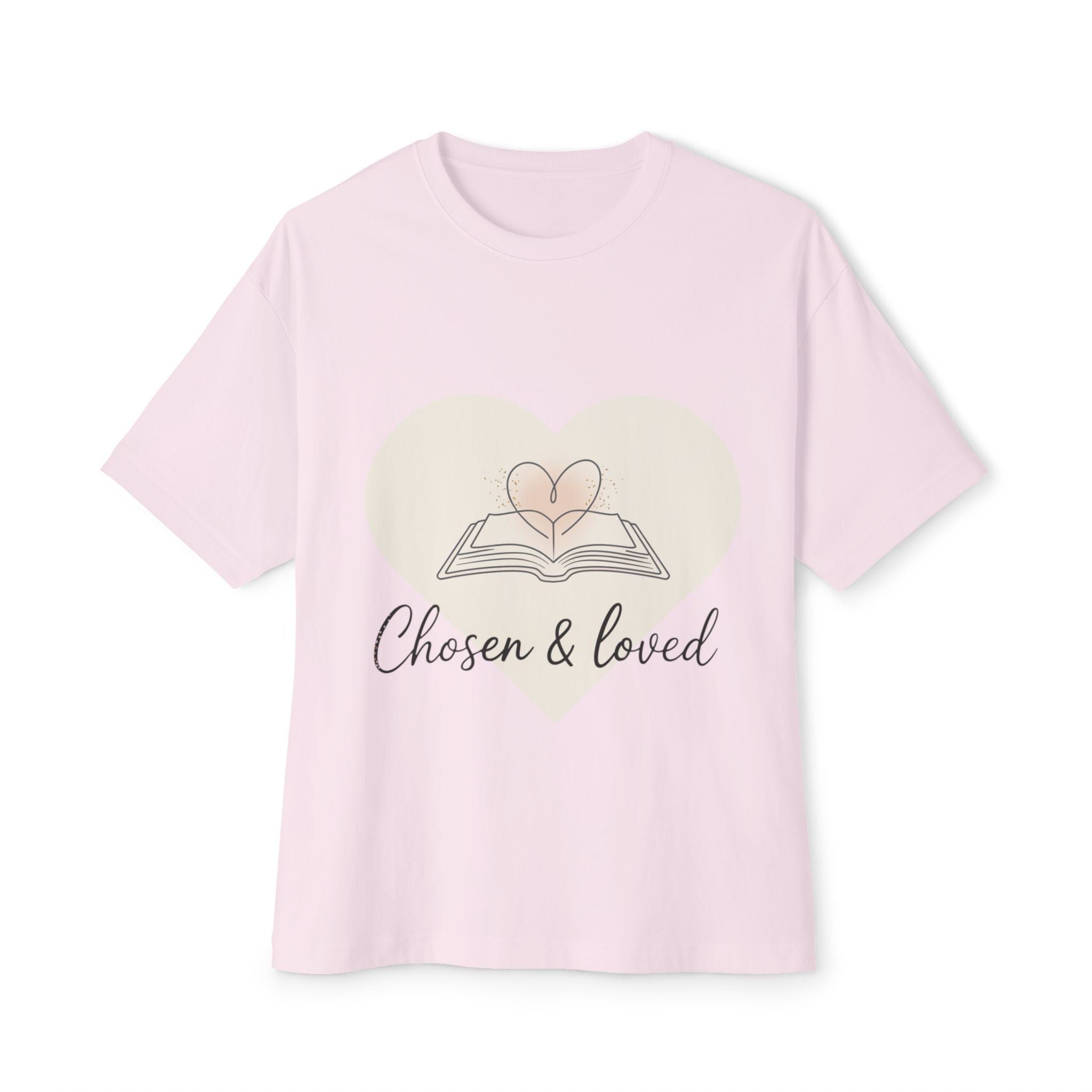 Chosen & Loved Oversized Tee, Inspirational T-Shirt, Nautical Vibe Shirt, Casual Wear, Gift for Sailors, Summer Outfit