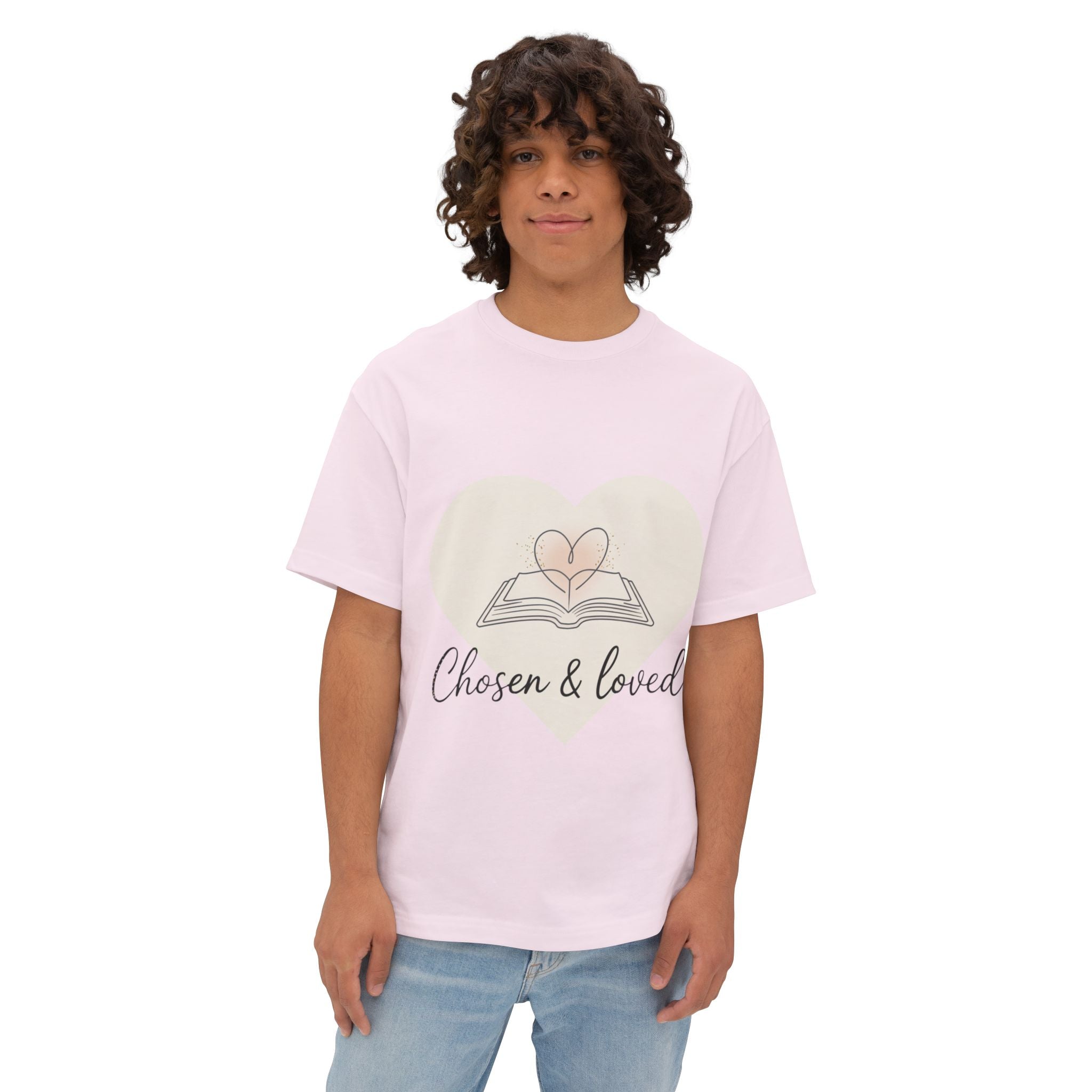 Chosen & Loved Oversized Tee, Inspirational T-Shirt, Nautical Vibe Shirt, Casual Wear, Gift for Sailors, Summer Outfit
