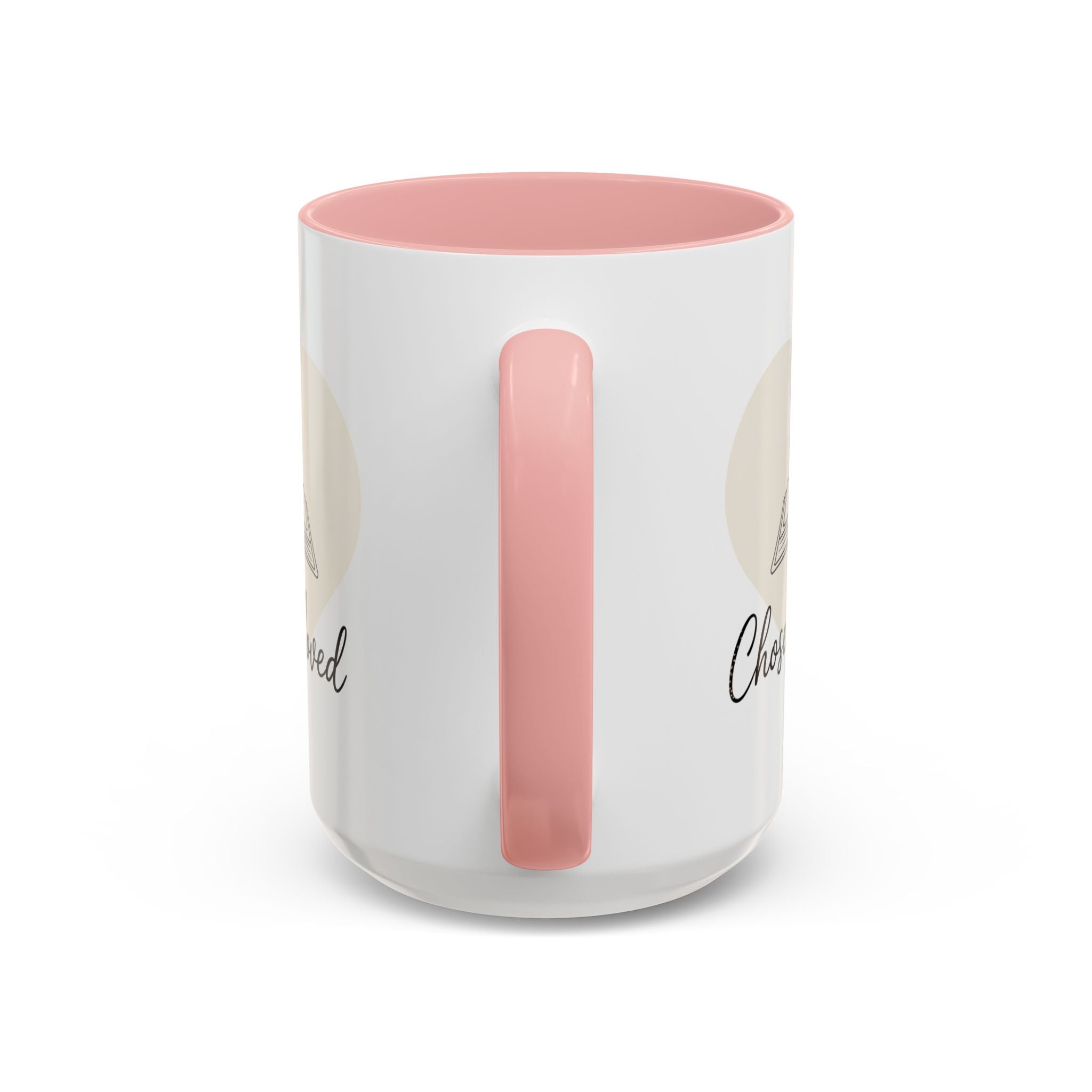 Chosen & Loved Accent Coffee Mug - Inspirational Gift, Heartwarming Mug, Cozy Beverage Cup, Perfect for Readers, Warm Reminder