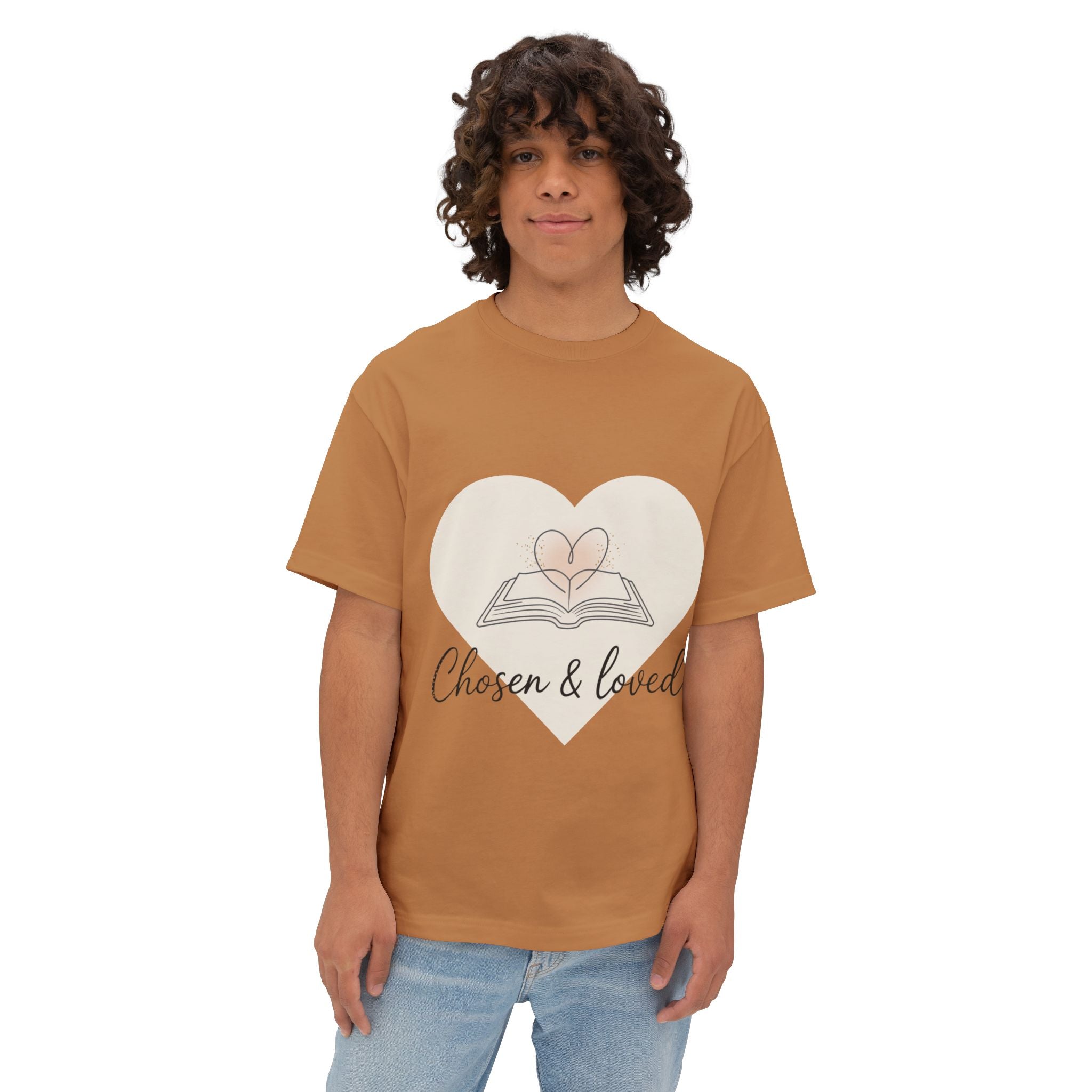Chosen & Loved Oversized Tee, Inspirational T-Shirt, Nautical Vibe Shirt, Casual Wear, Gift for Sailors, Summer Outfit