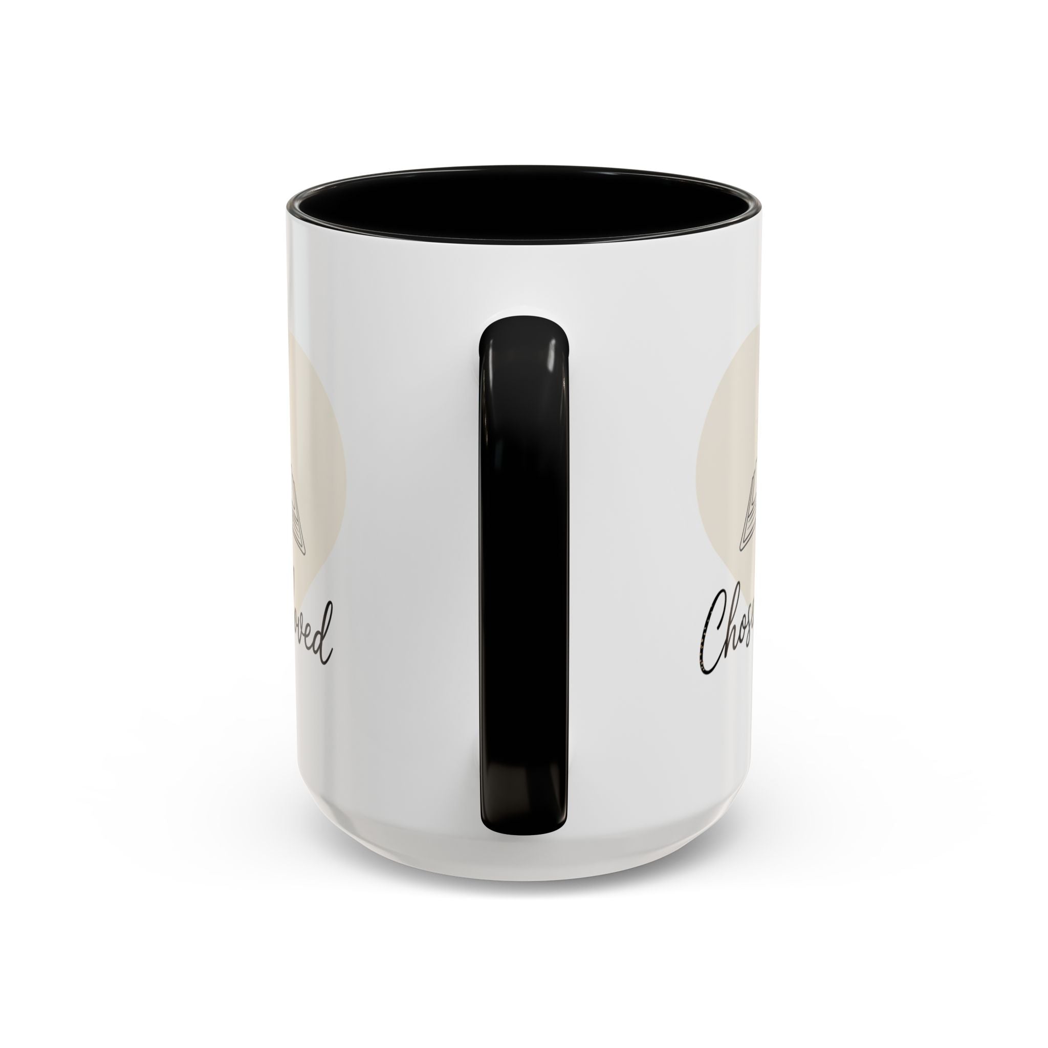Chosen & Loved Accent Coffee Mug - Inspirational Gift, Heartwarming Mug, Cozy Beverage Cup, Perfect for Readers, Warm Reminder