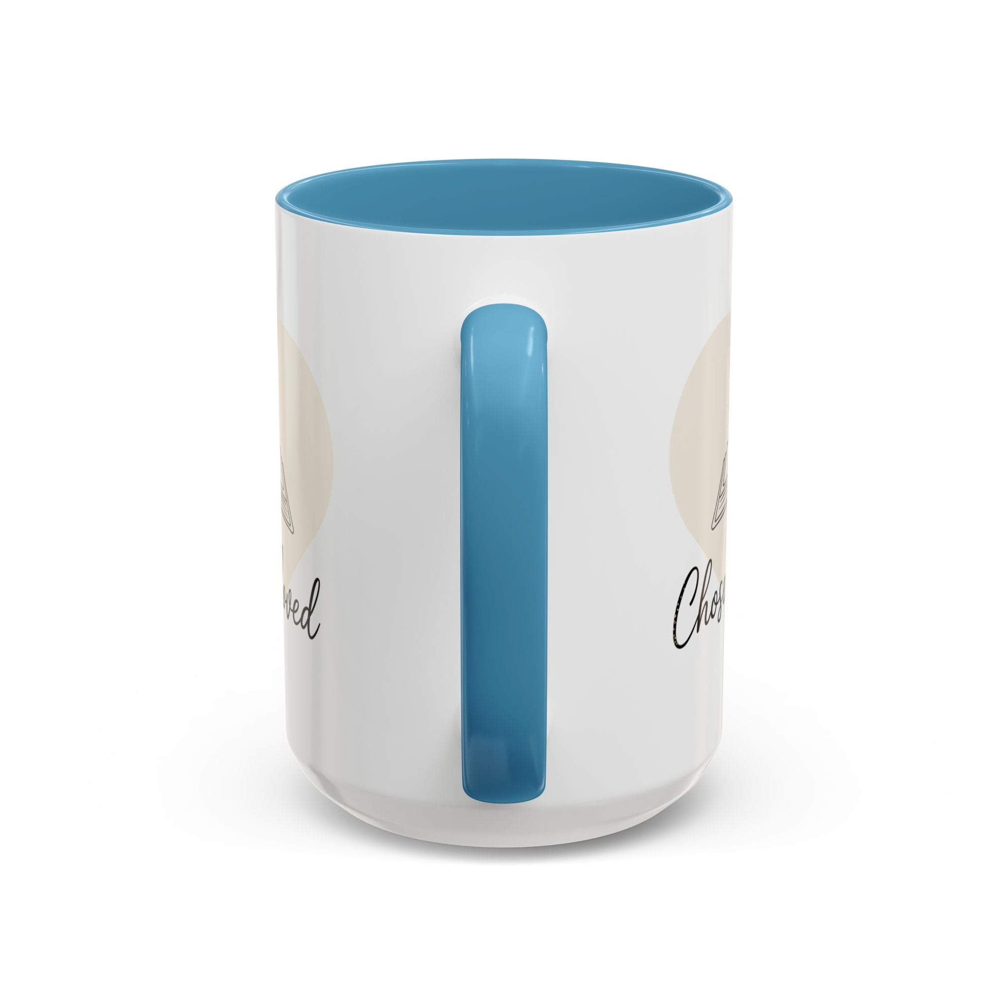 Chosen & Loved Accent Coffee Mug - Inspirational Gift, Heartwarming Mug, Cozy Beverage Cup, Perfect for Readers, Warm Reminder