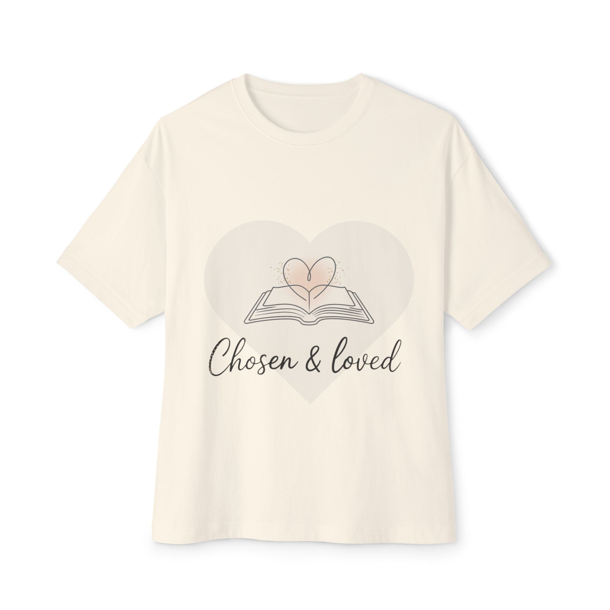 Chosen & Loved Oversized Tee, Inspirational T-Shirt, Nautical Vibe Shirt, Casual Wear, Gift for Sailors, Summer Outfit