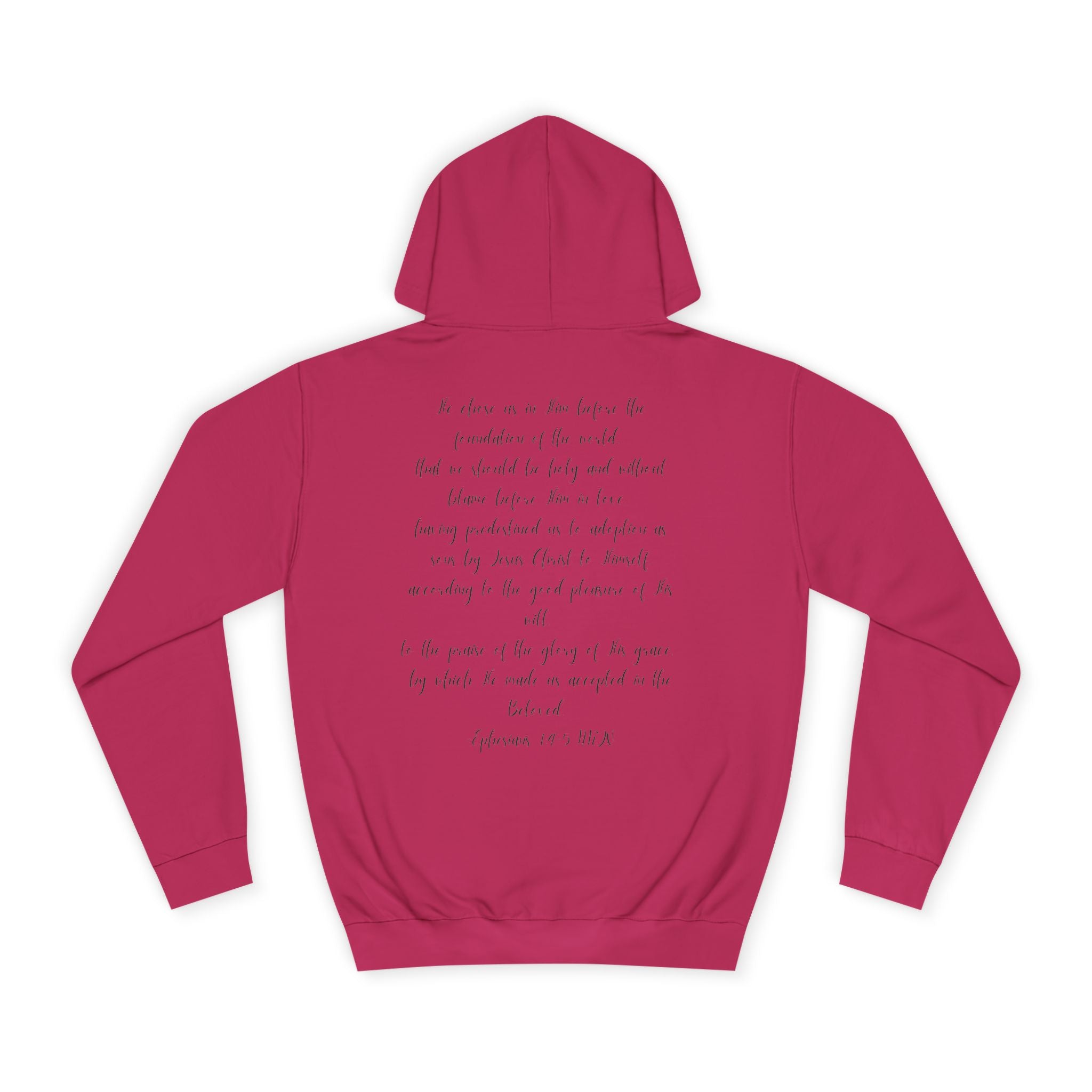 Chosen & Loved Cozy Reading Hoodie, Unisex College Apparel, Relaxed Style Sweatshirt - Light Colors