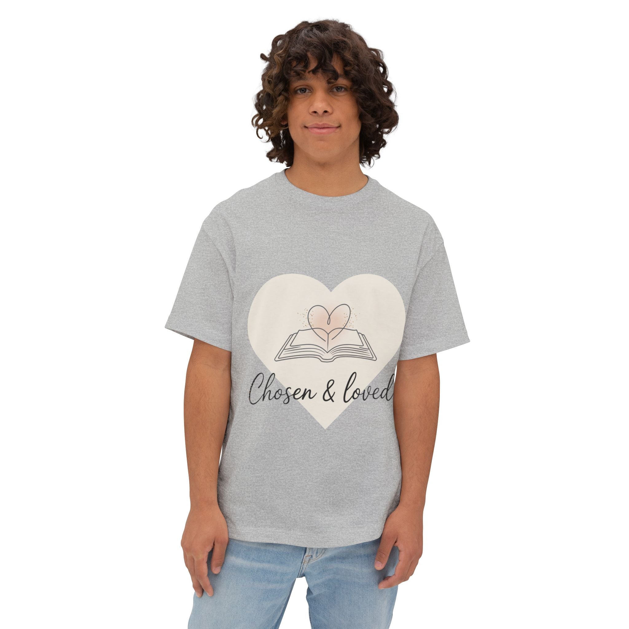 Chosen & Loved Oversized Tee, Inspirational T-Shirt, Nautical Vibe Shirt, Casual Wear, Gift for Sailors, Summer Outfit