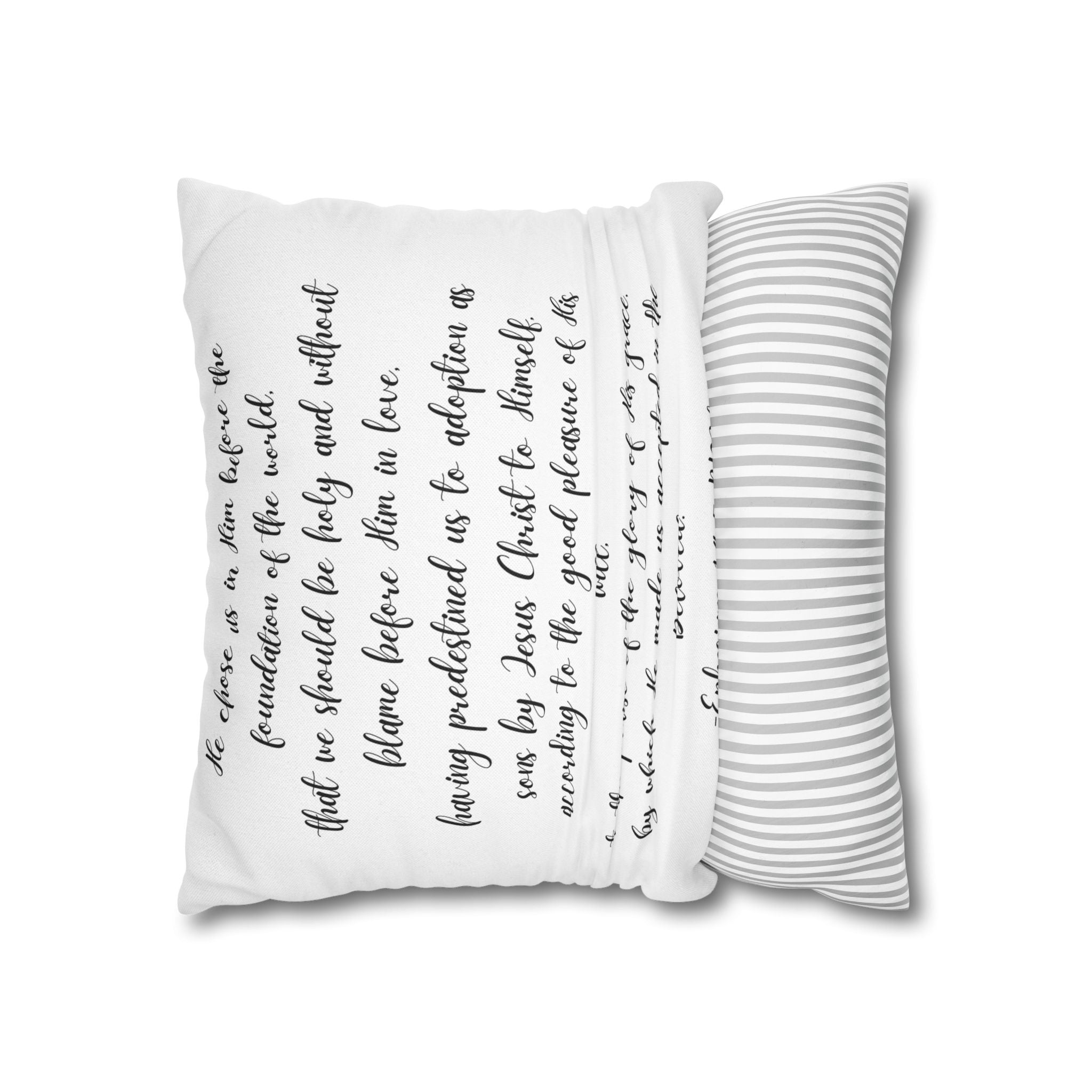 Chosen & Loved Book Pillowcase | Cozy Home Decor, Book Lover Gift, Heart Design, Thoughtful Present, Reading Nook Accessory