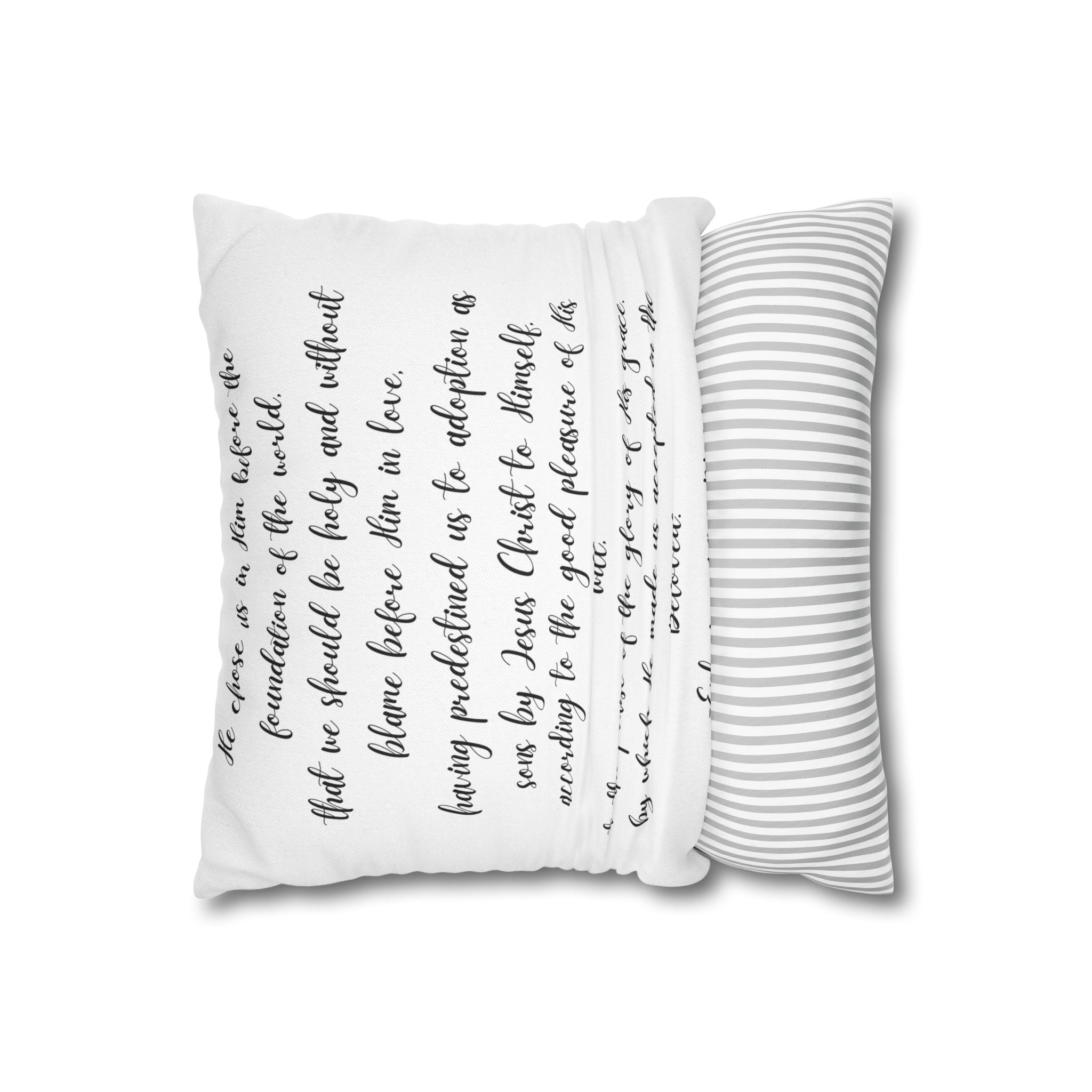 Chosen & Loved Book Pillowcase | Cozy Home Decor, Book Lover Gift, Heart Design, Thoughtful Present, Reading Nook Accessory