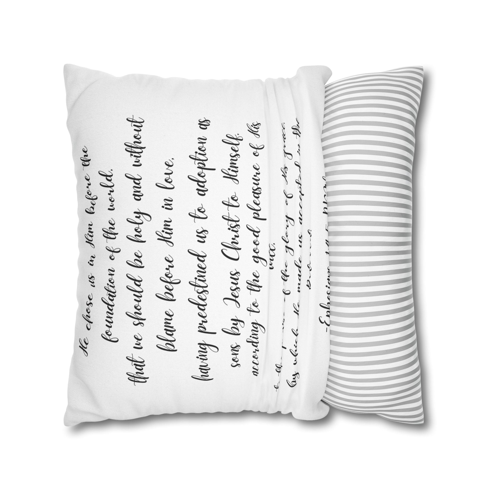 Chosen & Loved Book Pillowcase | Cozy Home Decor, Book Lover Gift, Heart Design, Thoughtful Present, Reading Nook Accessory